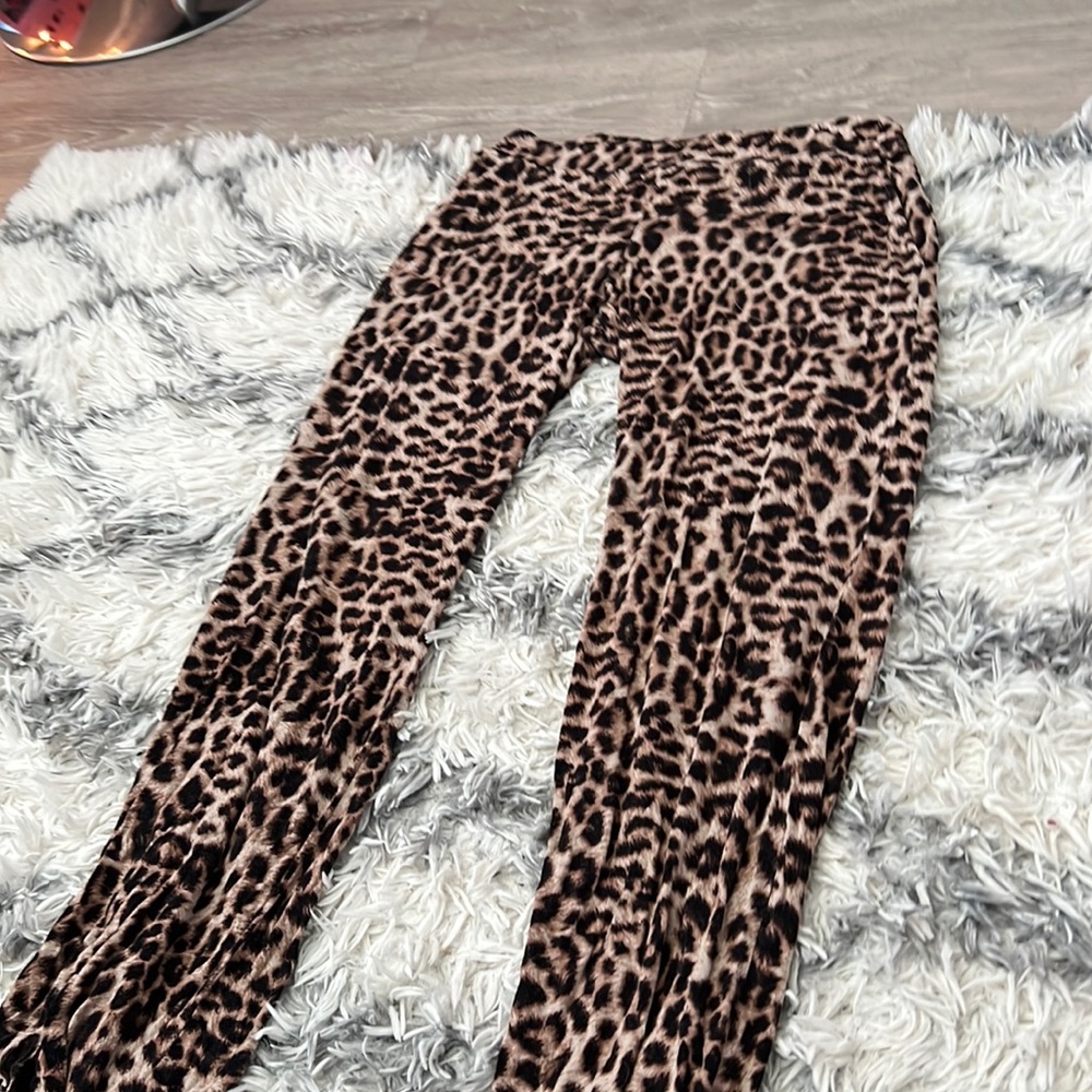 Cheetah print pants